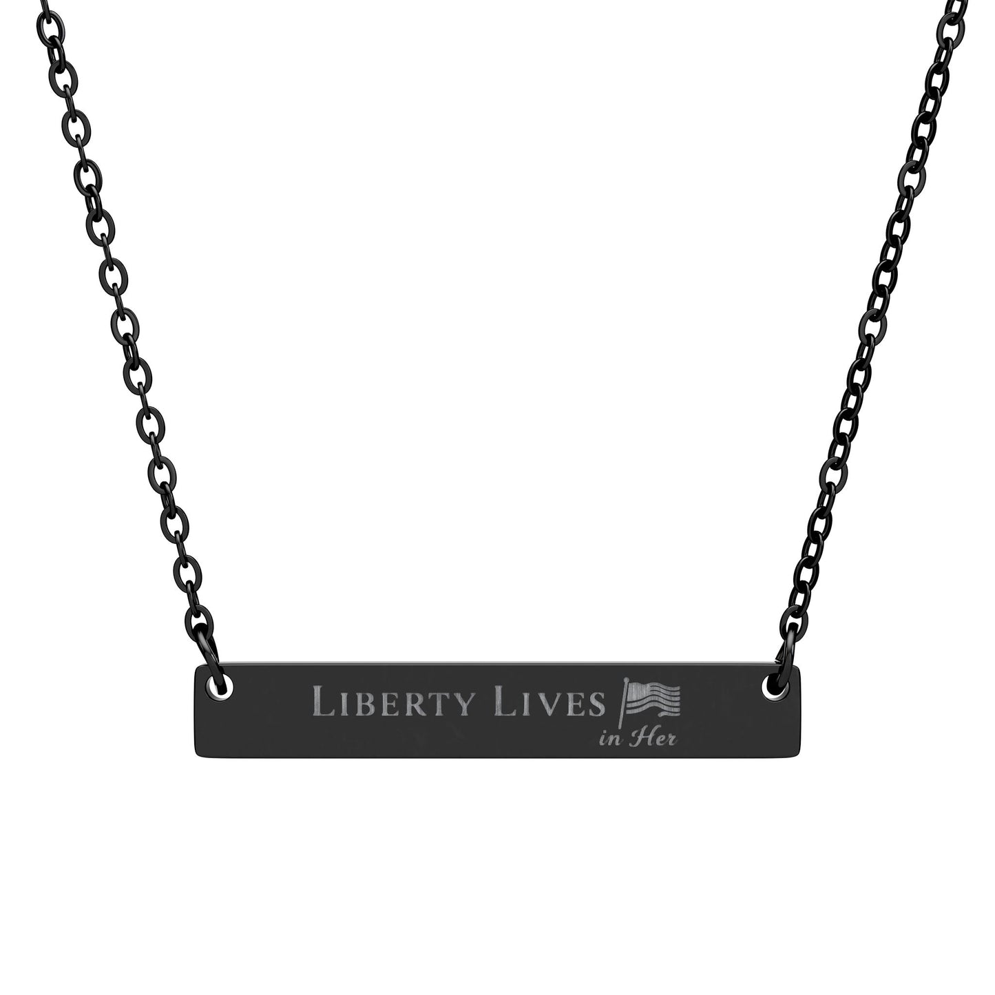 Liberty Lives in Her Bar Necklace