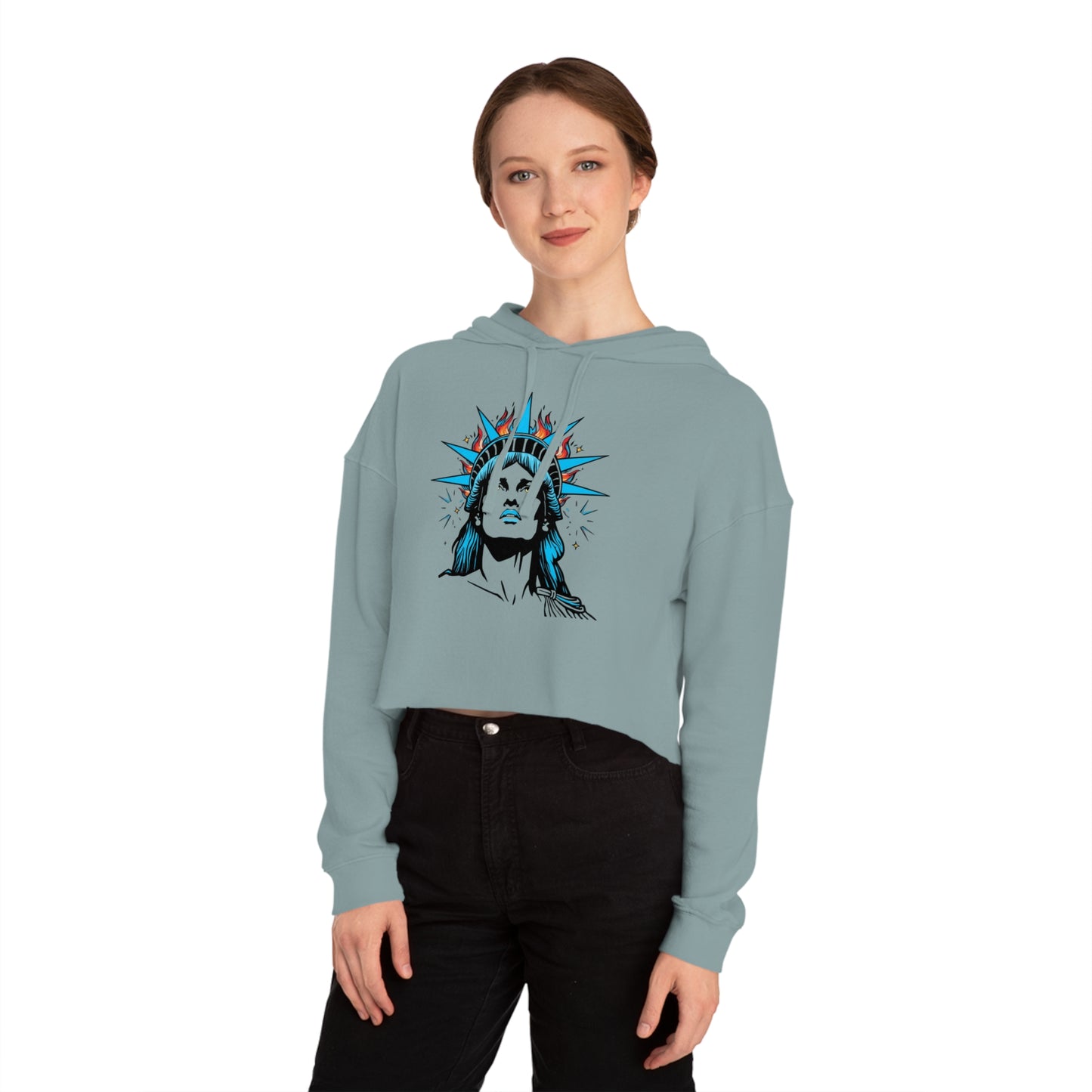 Liberty Unbroken Women’s Cropped Hooded Sweatshirt