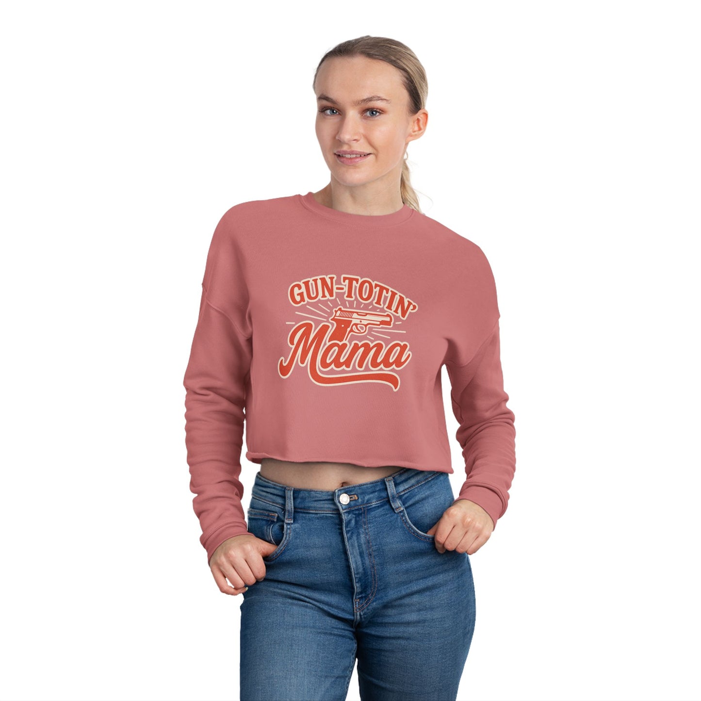 Gun-Totin’ Mama Cropped Long Sleeves