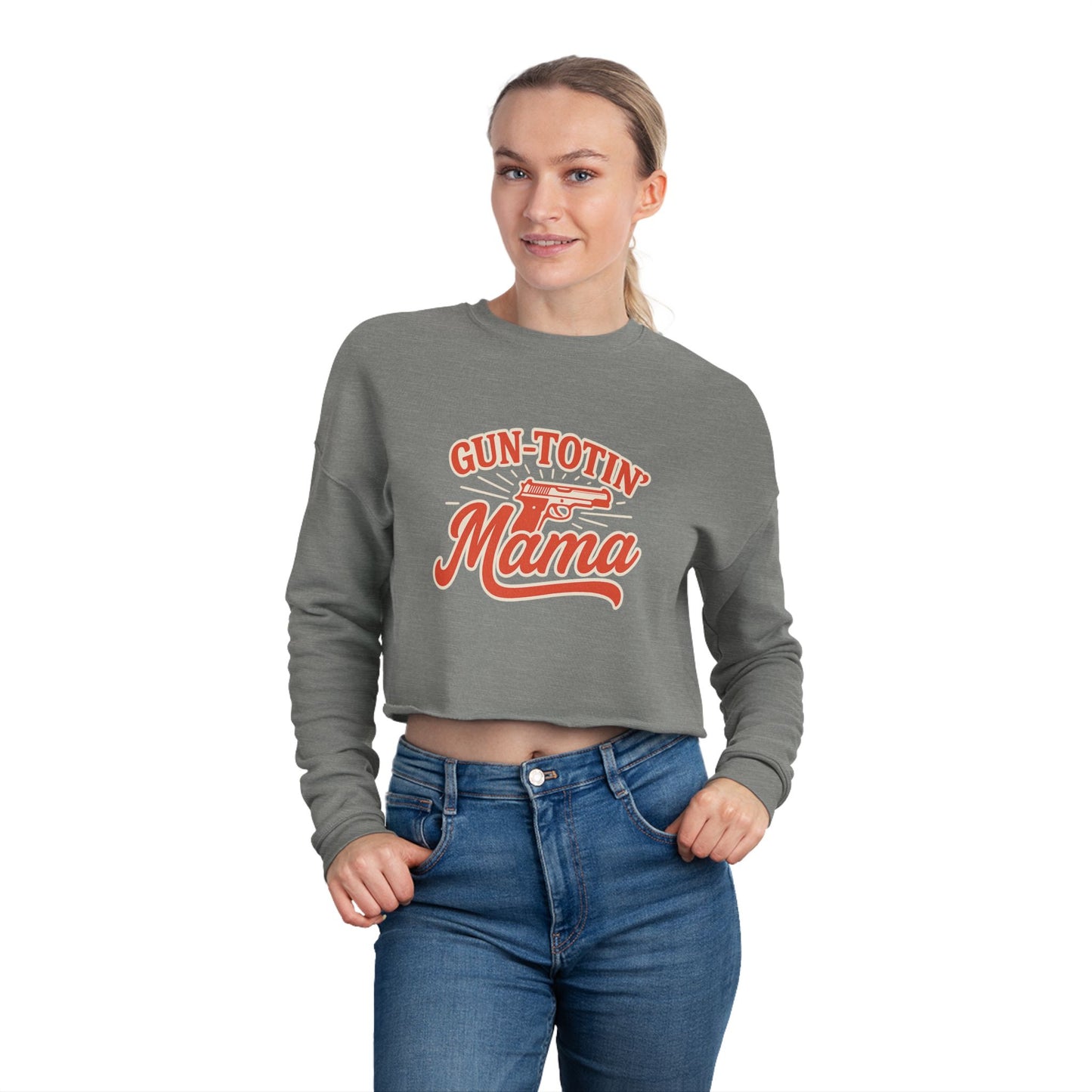 Gun-Totin’ Mama Cropped Long Sleeves