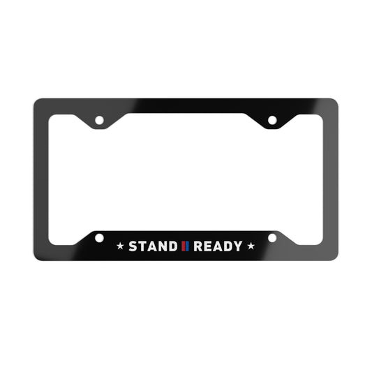 Stand Ready License Plate Frame