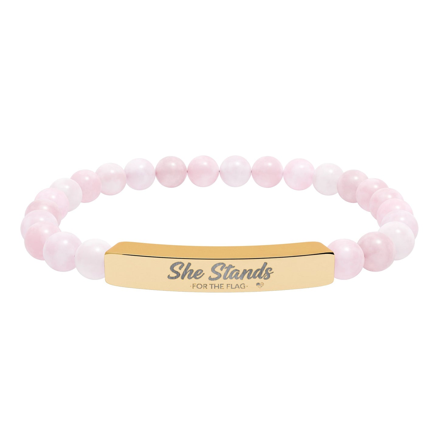 She Stands for the Flag Bar Bracelet