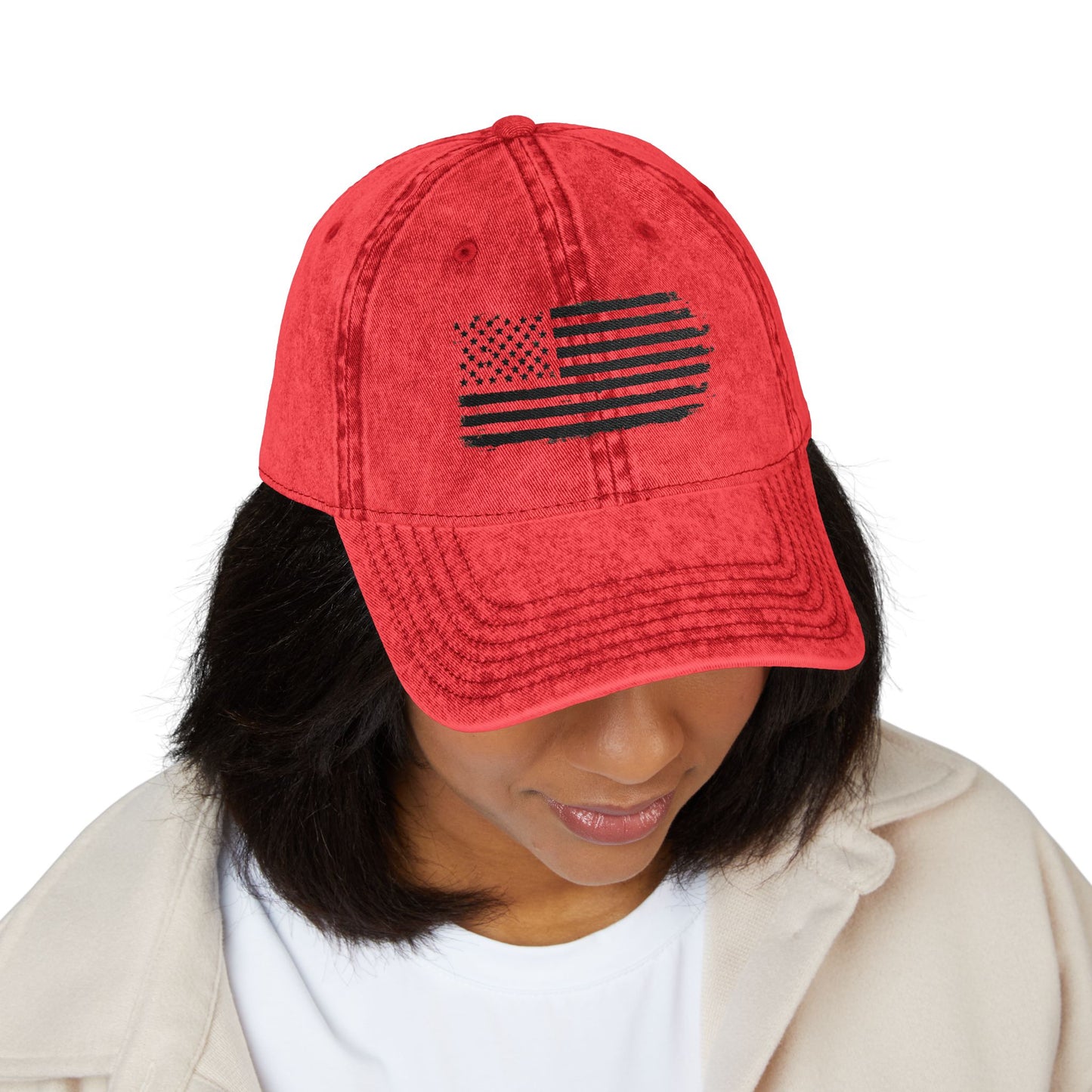 Freedom Flag Vintage Cap (Embroidery)