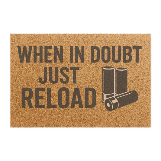“When in Doubt Just Reload” Doormat